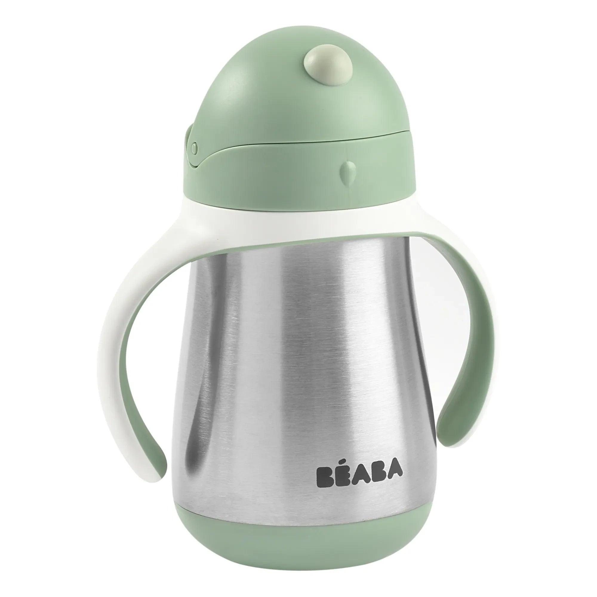 Béaba - Vaso de Aprendizaje de Acero Inoxidable - 250 ml | Salvia