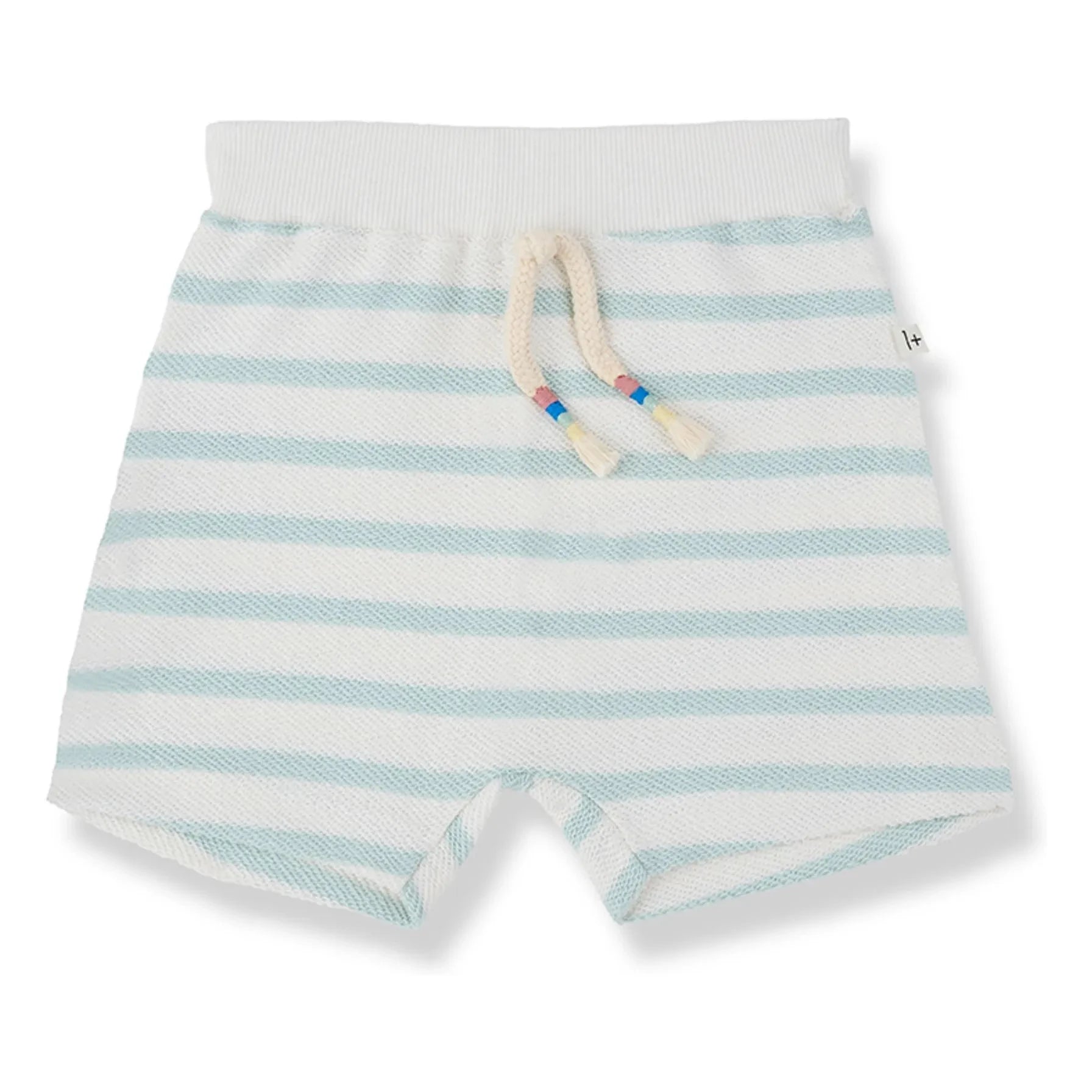 1+ in the family - Pantalones Cortos a Rayas Montgri | Verde Almendra