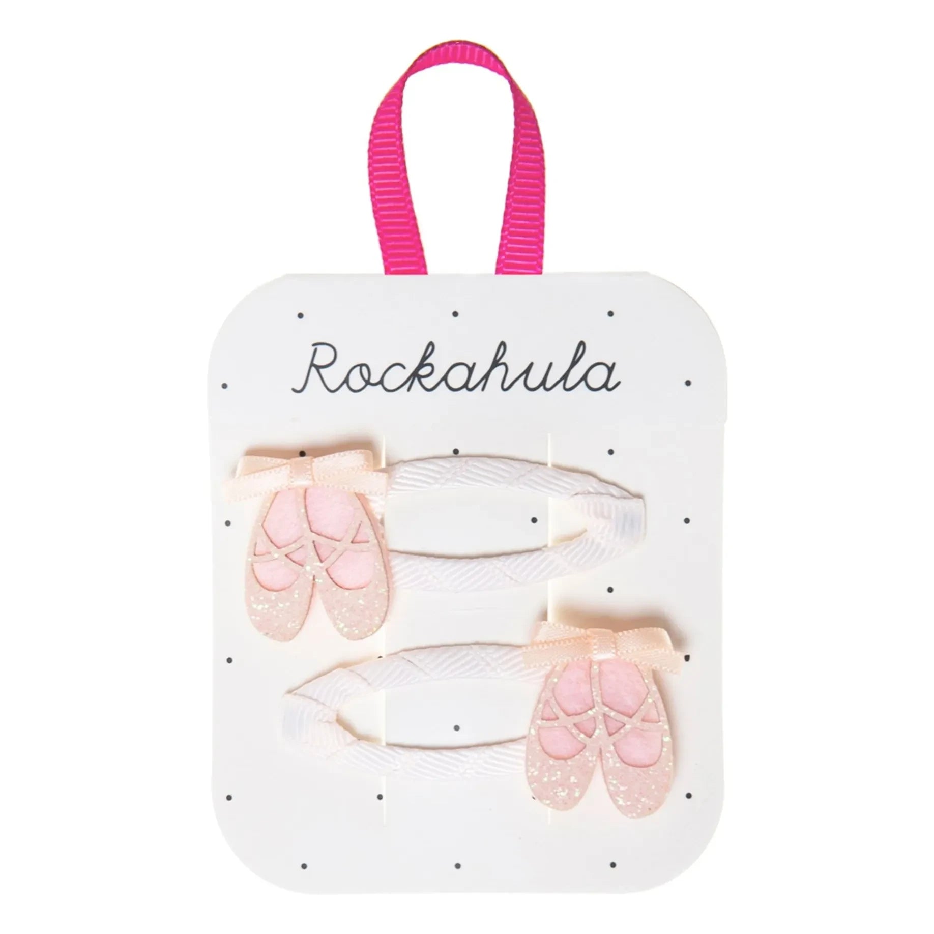 Rockahula Kids - Set de 2 pinzas para el pelo de bailarina | Rosa empolvado
