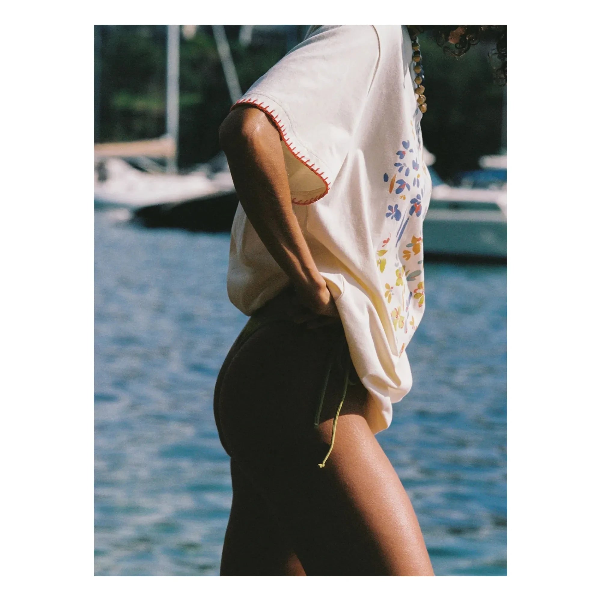Soleil Soleil - Camiseta de algodón orgánico Posy | Beige