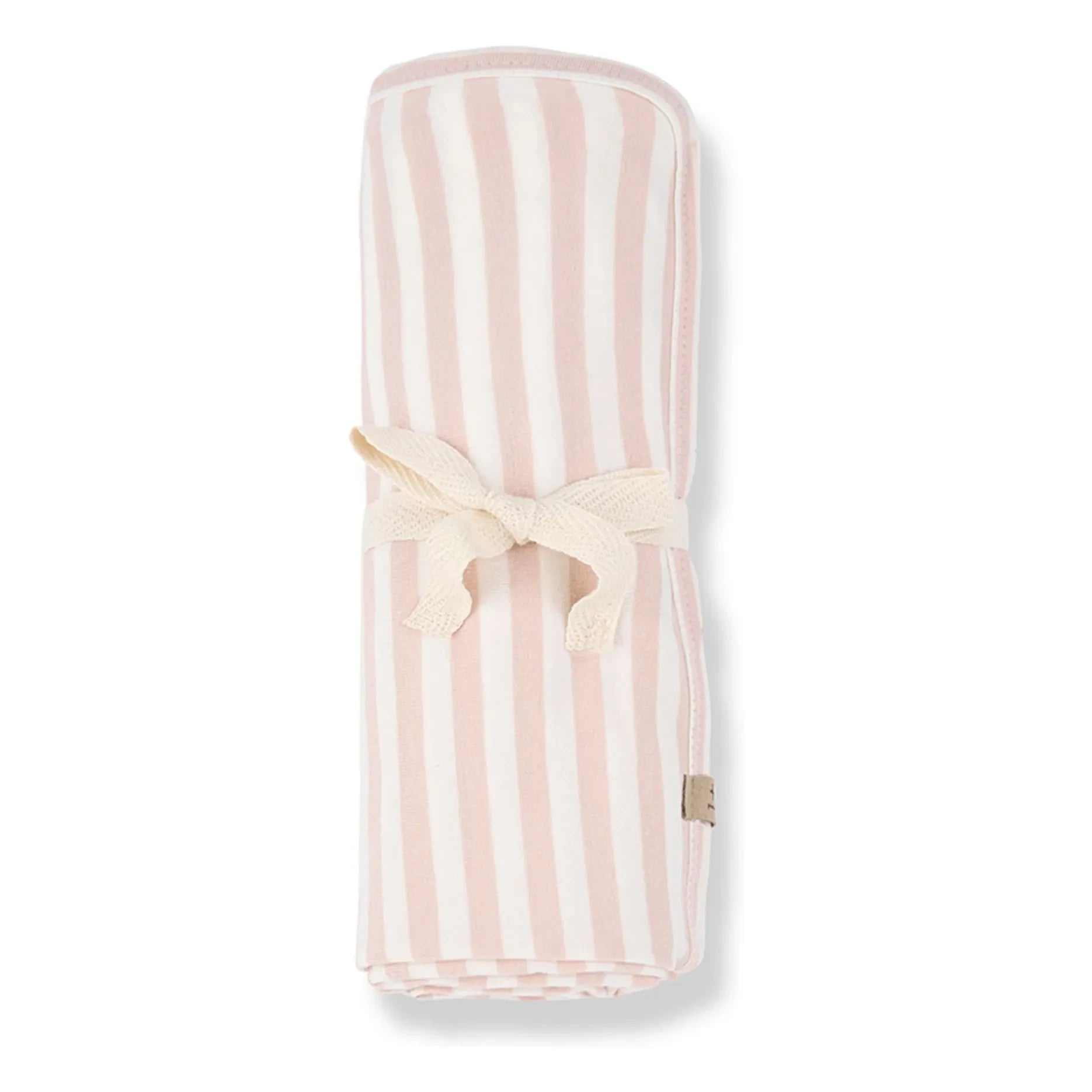 1+ in the family - Manta Betta de rayas | Beige rosa