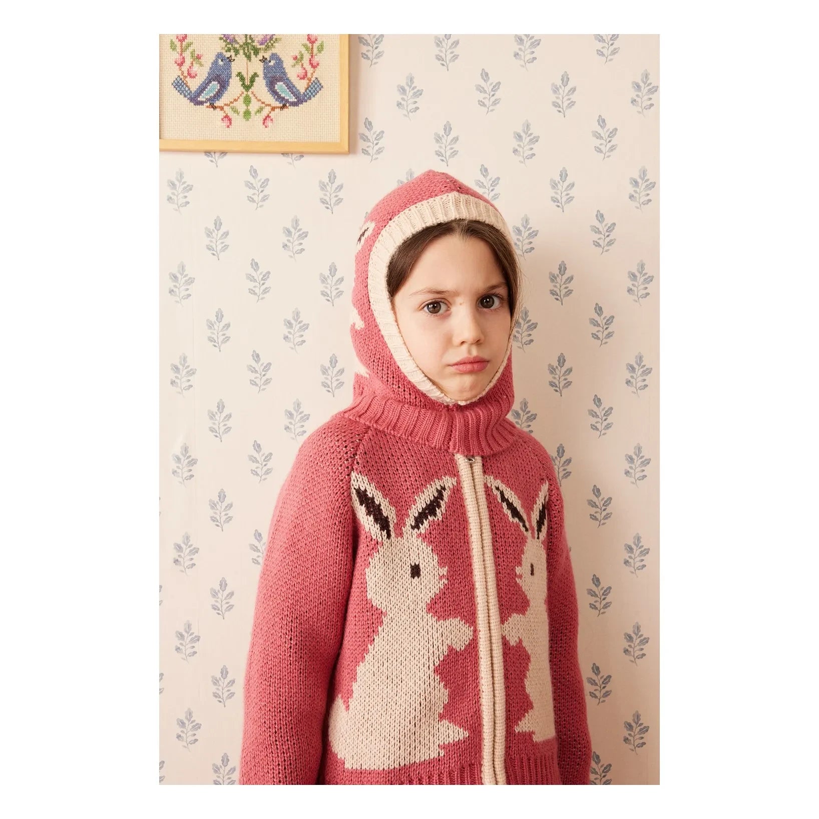 Hello Simone - Zipply Tavşanlı Hırka | Pembe