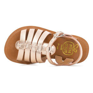 Pom d'Api - Sandalias de tiras Plagette | Oro Rosa