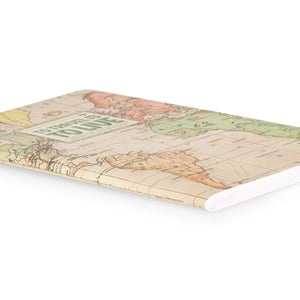 Legami - A6 Çizgili Defter - İllüstrasyonlu Sert Kapak - Seyahat Haritası