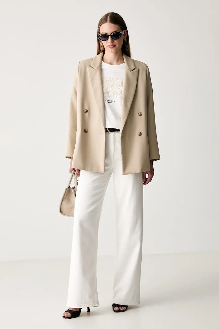 Camiseta de algodón para mujer Weekend Max Mara WKDSALA