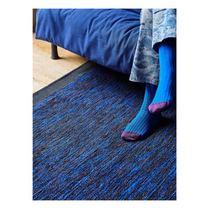 La cerise sur le gâteau - Alfombra de fieltro de algodón reciclado | Azul