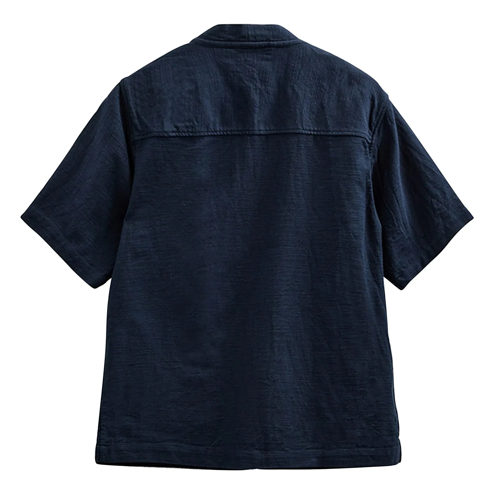 Anerkjendt - Kimono de manga corta Akjesper Twill | Azul Oscuro