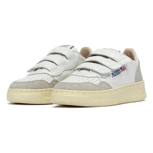 Autry - Zapatillas Bajas de Glitter de Piel Kidstripes para Niños | Plata