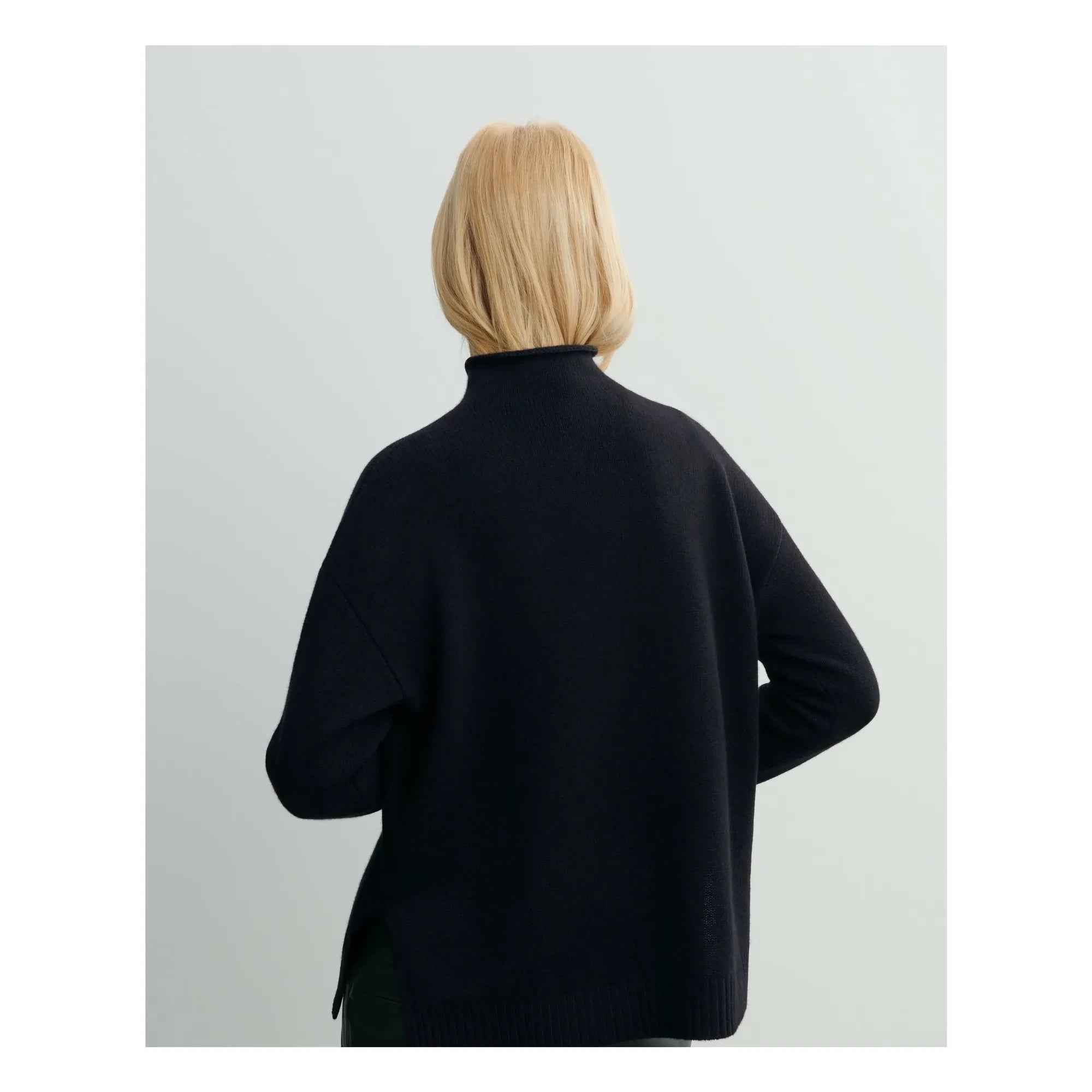 Bompard - Jersey de cuello alto de cachemira | Negro