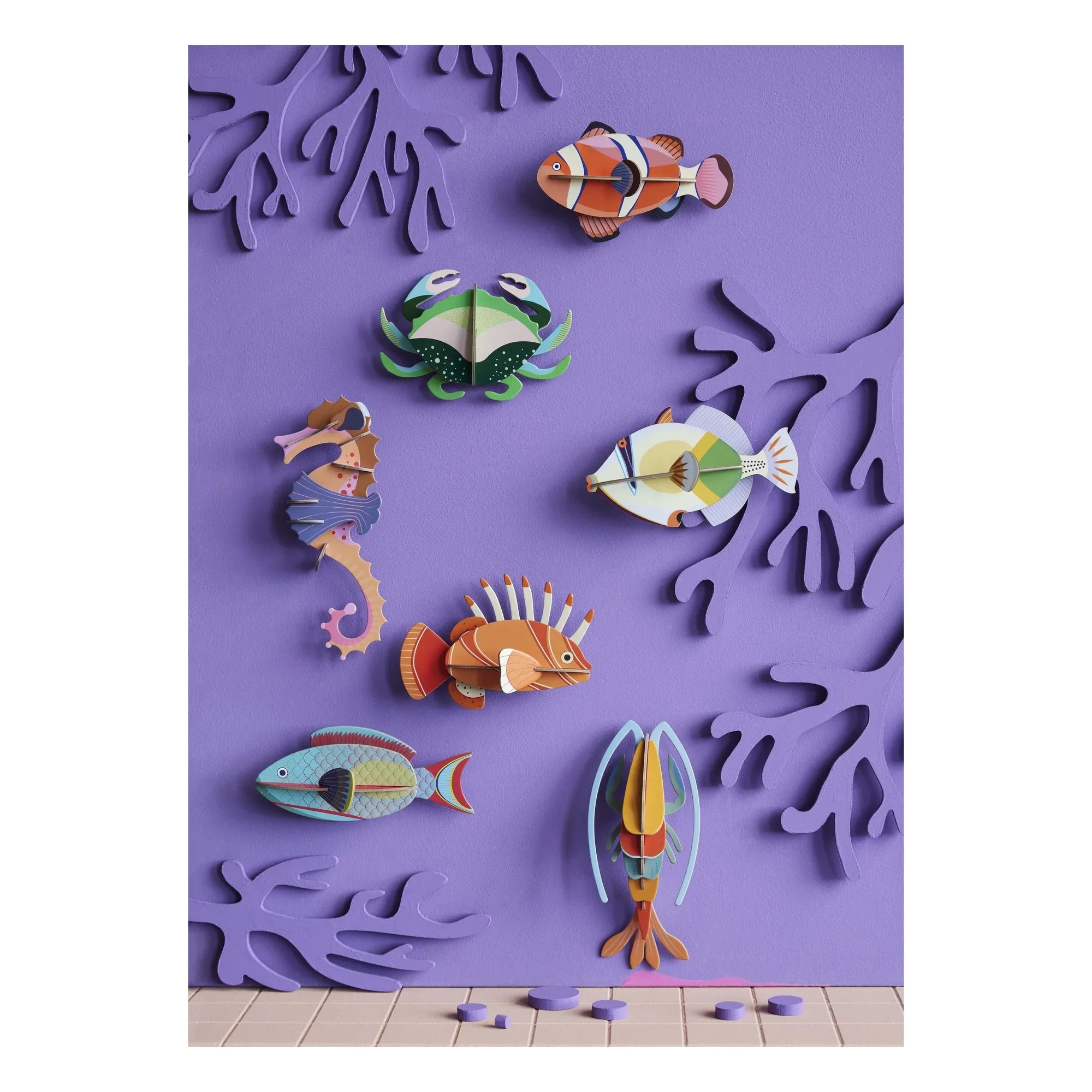 Studio Roof - Decoración de pared de pez payaso | Naranja