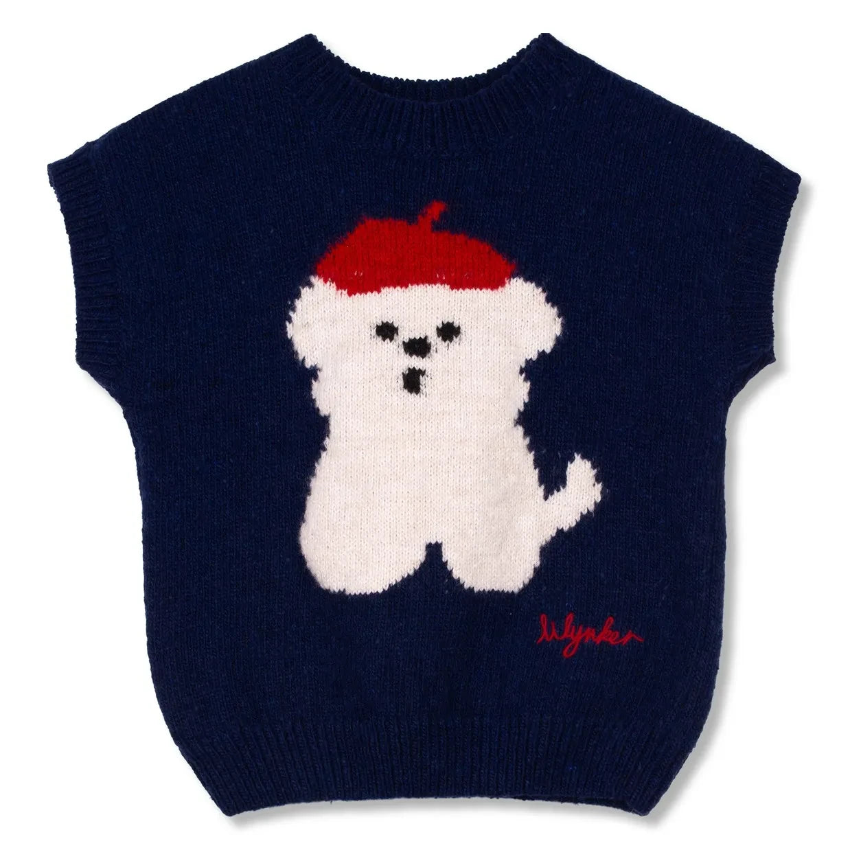 Wynken - Navy Mavi Köpek Kolsuz Kazak