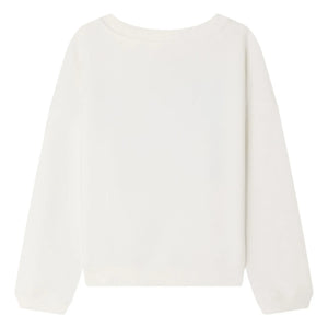 Bonpoint - Sudadera de algodón orgánico Gena Cherry | Blanco