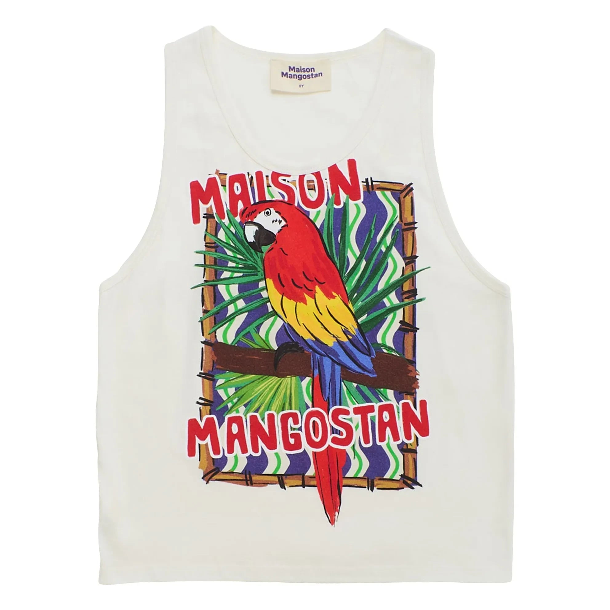 Maison Mangostan - Top de tirantes Parrot | Blanco