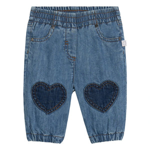 Stella McCartney Kids - Jeans Corazones | Azul