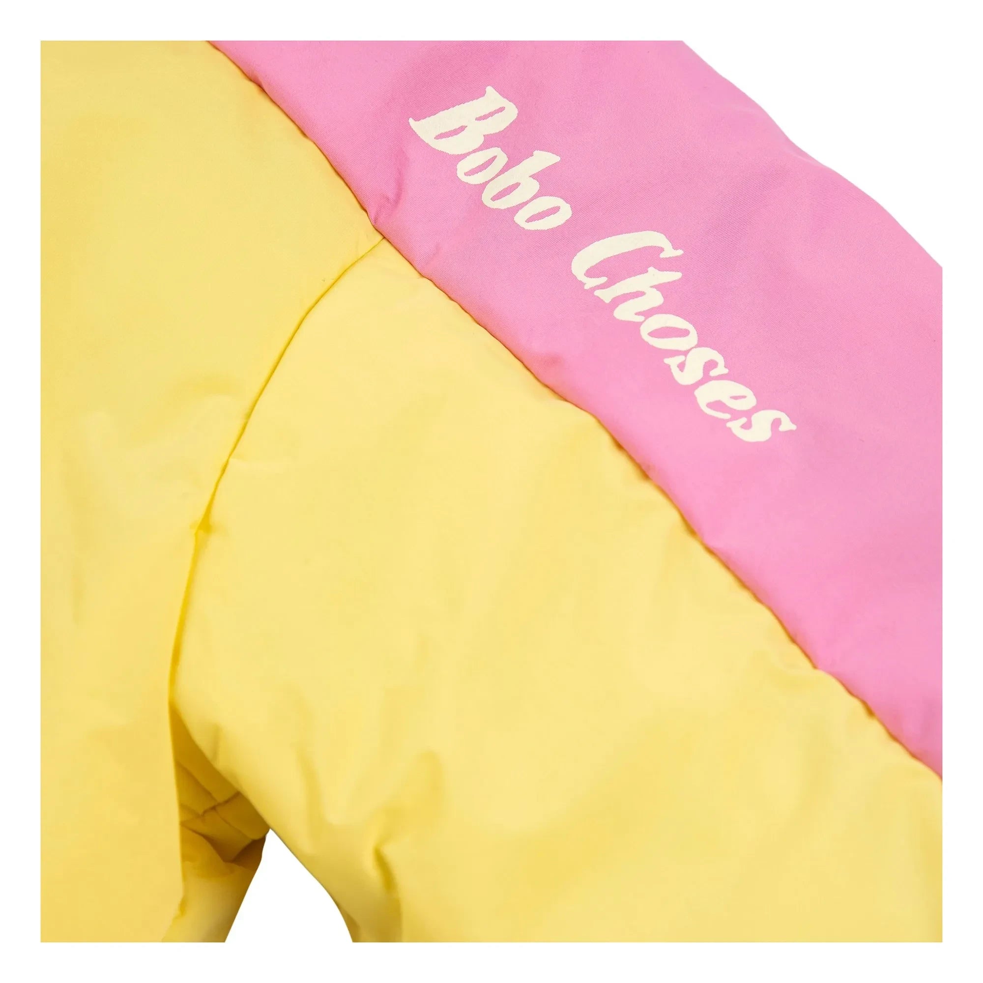 Bobo Choses - Chaqueta de bebé reversible de fibra reciclada con bloques de color | Amarillo