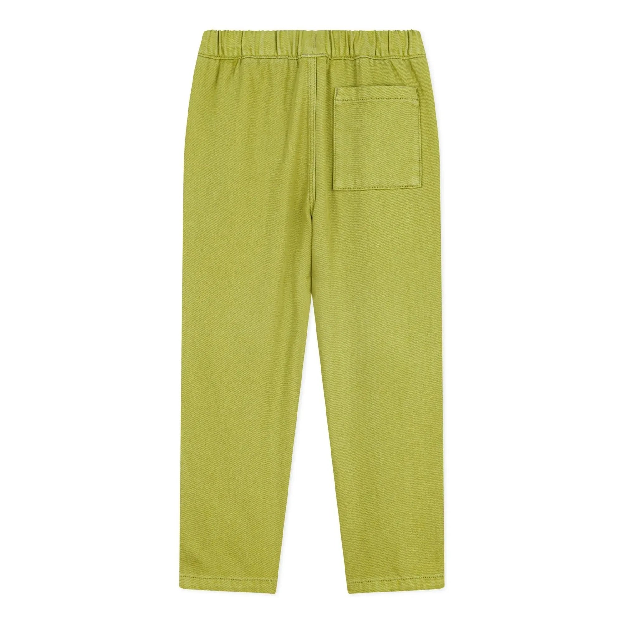 Petit Bateau - Pantalones sarga corte recto | Caqui