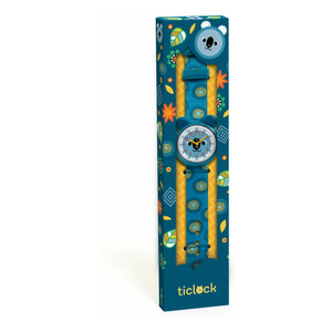 Djeco - TICLOCK - Reloj Koala | Azul