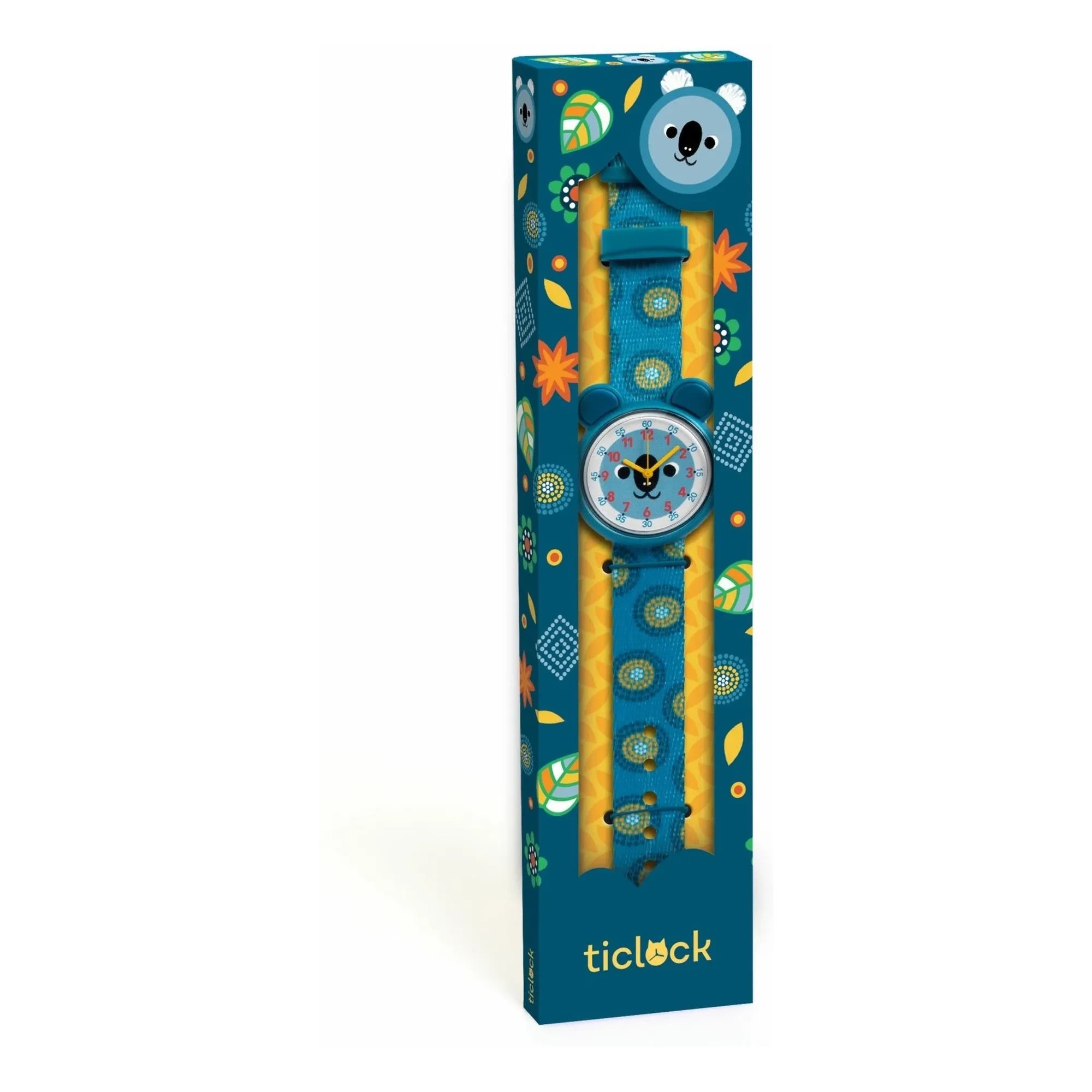 Djeco - TICLOCK - Reloj Koala | Azul