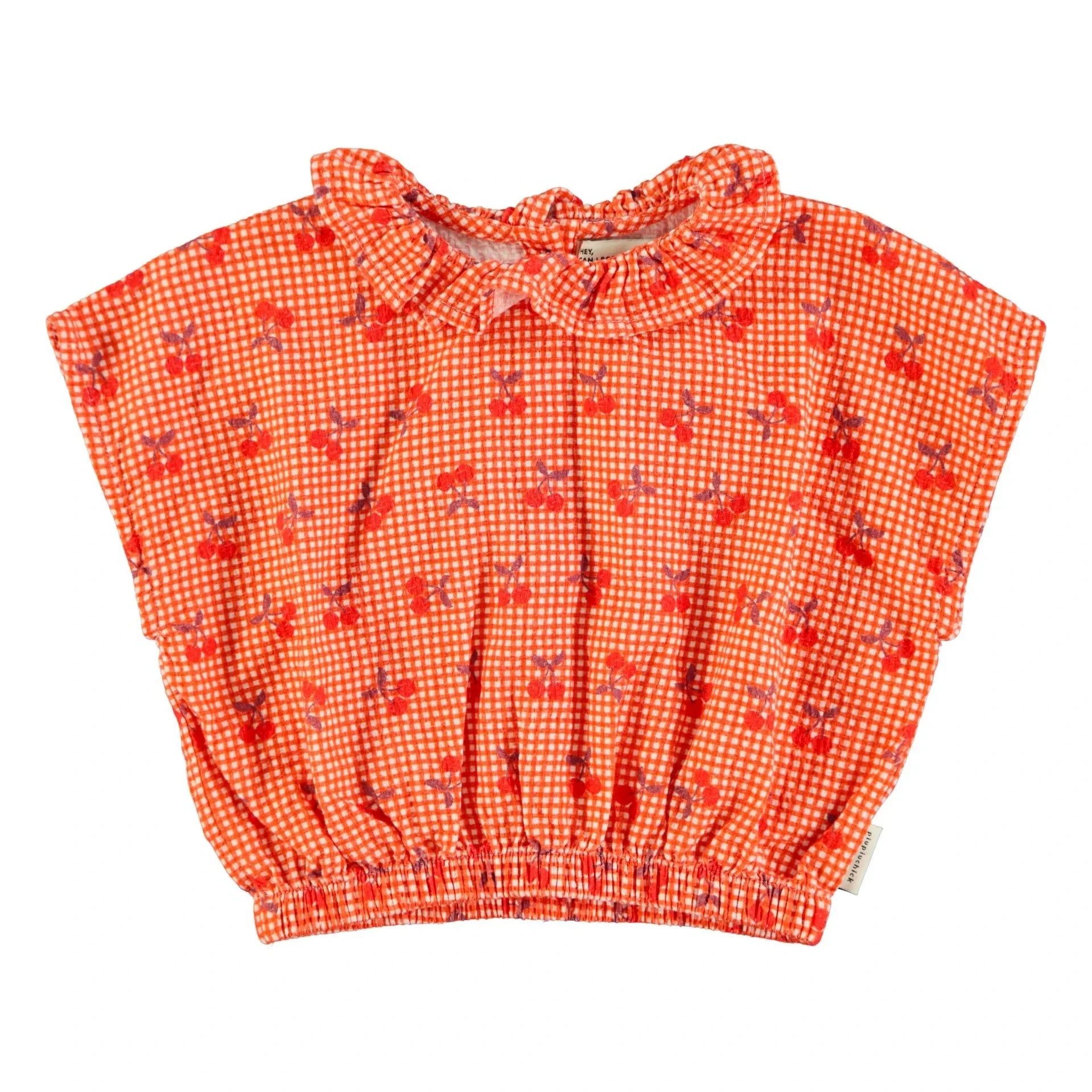 Piupiuchick - Top Vichy Cereza | Naranja