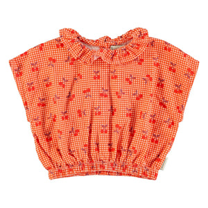 Piupiuchick - Top Vichy Cereza | Naranja