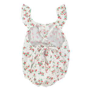 Piupiuchick - Mono de algodón orgánico con estampado floral | Blanco