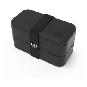 Monbento - MB Original Bento, con 2 Compartimentos Herméticos | Negro