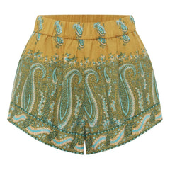Boteh - Shorts de lino Lucent | Verde