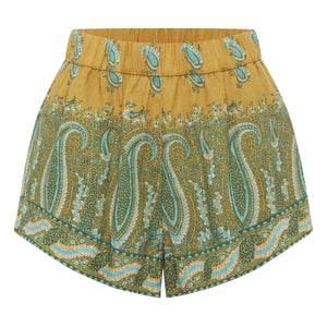 Boteh - Shorts de lino Lucent | Verde