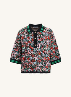 Essentiel Antwerp - Kartos Jakarlı Polo Tişört | Siyah