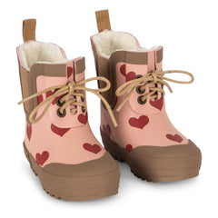 Konges Sløjd - Botas de agua Thermo Hearts | Rosa
