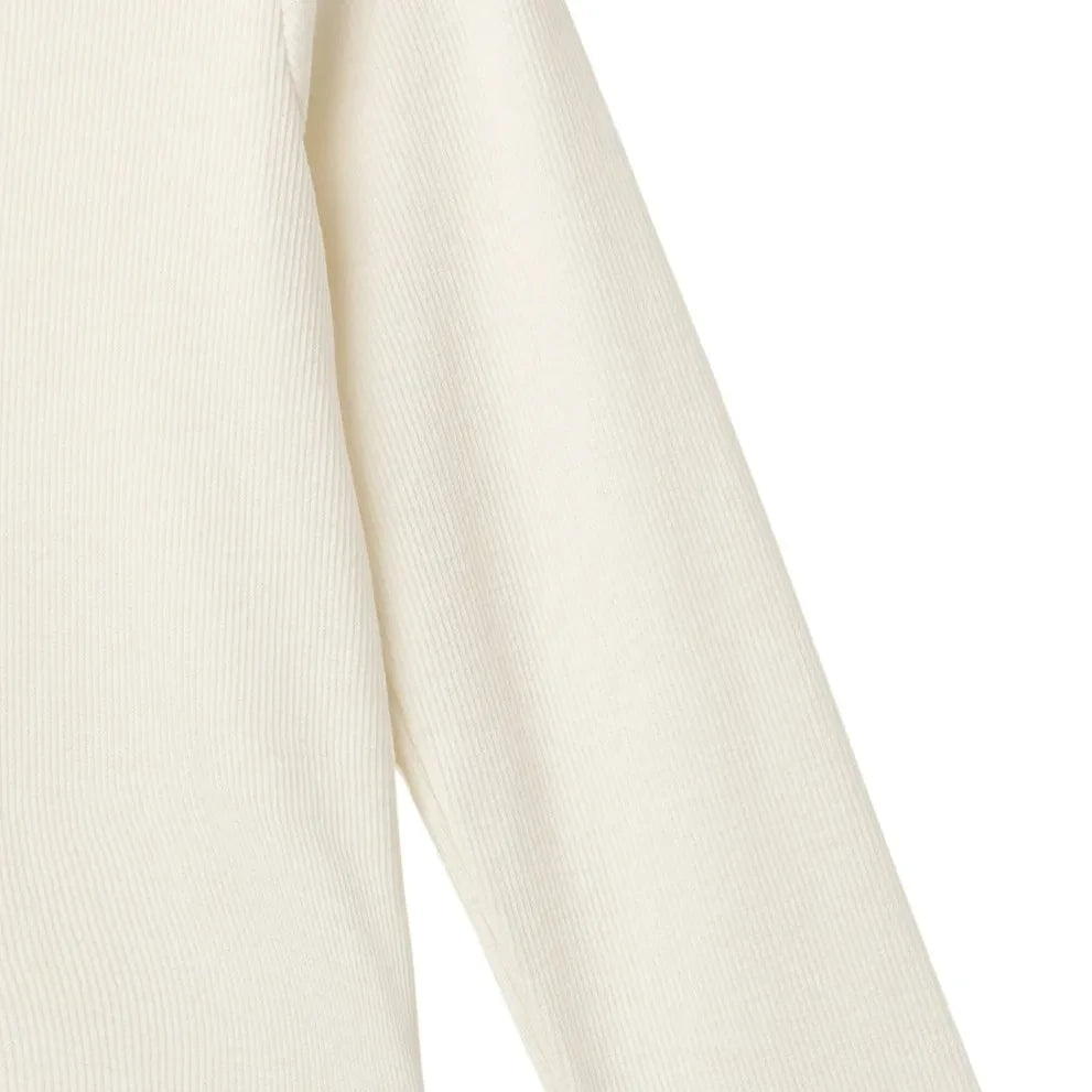 Copenhagen Colors - Camiseta acanalada de crepé | Crema