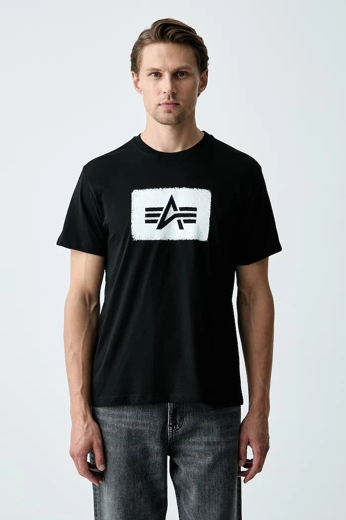 Alpha Industries Camiseta Algodón Hombre Washed Out
