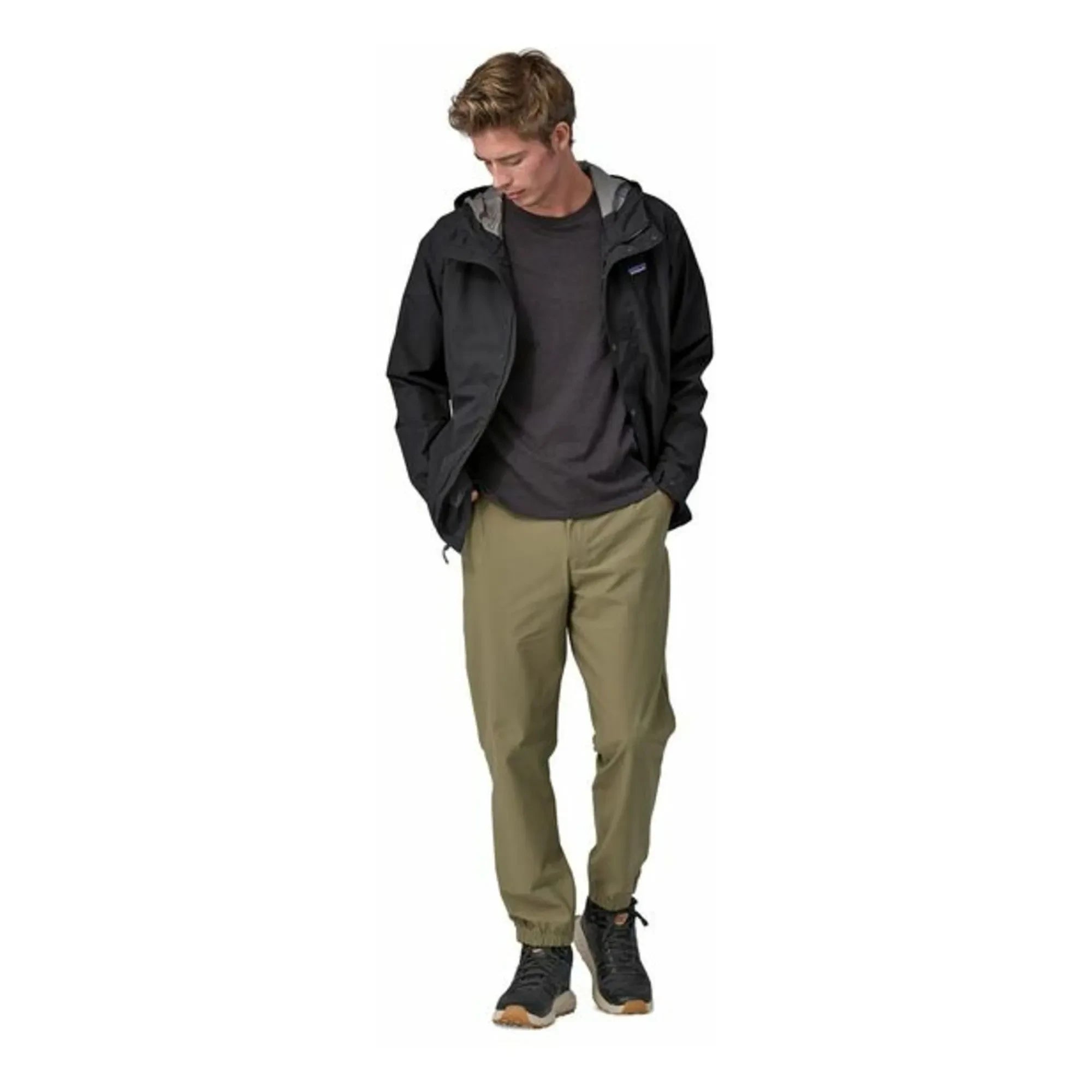 Patagonia - Chaqueta impermeable de fibra reciclada Jackson Glacier | Negra