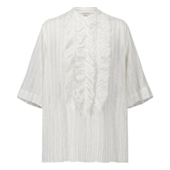 Laurence Bras - Blusa Magrita Corta de Algodón | Blanca