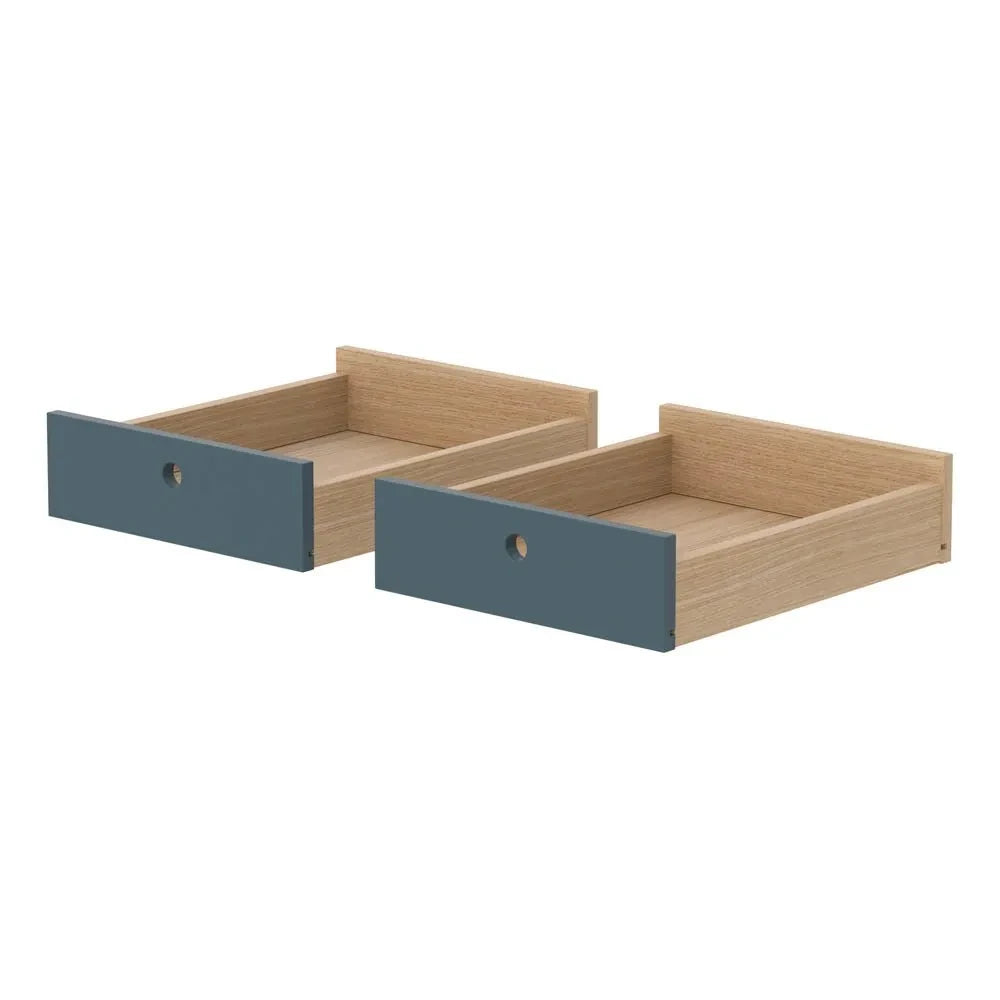 Flexa - Cajones de Mesa Popsicle - Juego de 2 | Azul