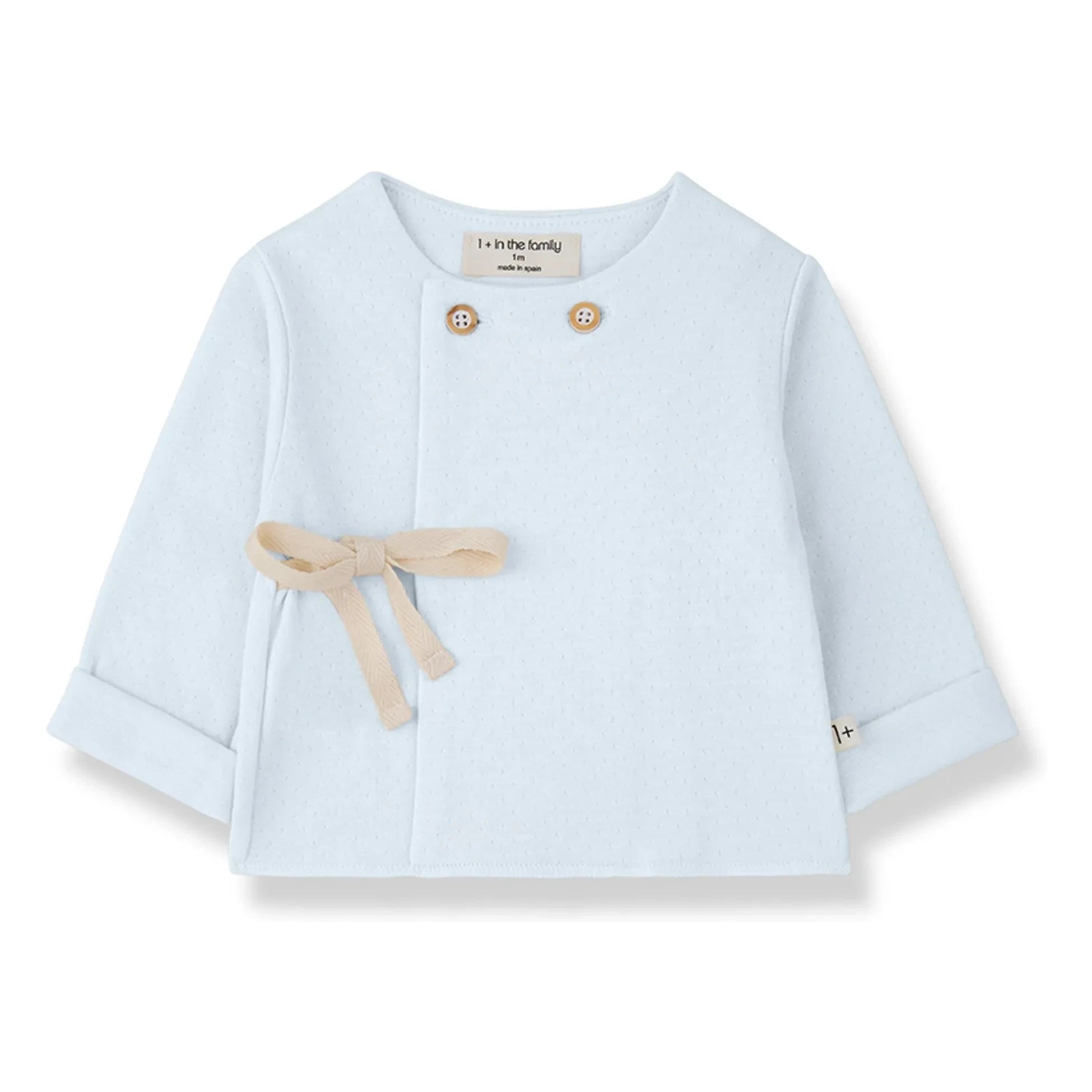 1+ in the family - Camiseta Pointelle Emilia | Azul Pálido