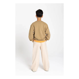 Smallable Kid - Pantalón de pernera ancha Burt | Crema