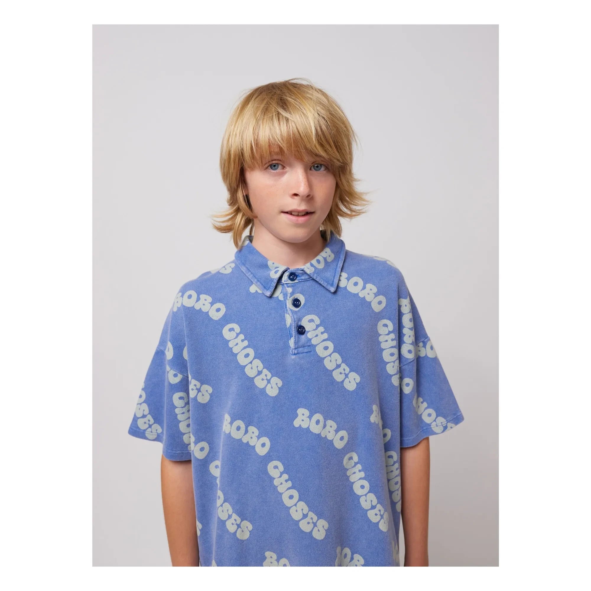 Bobo Choses - Polo de algodón orgánico con logo | Azul