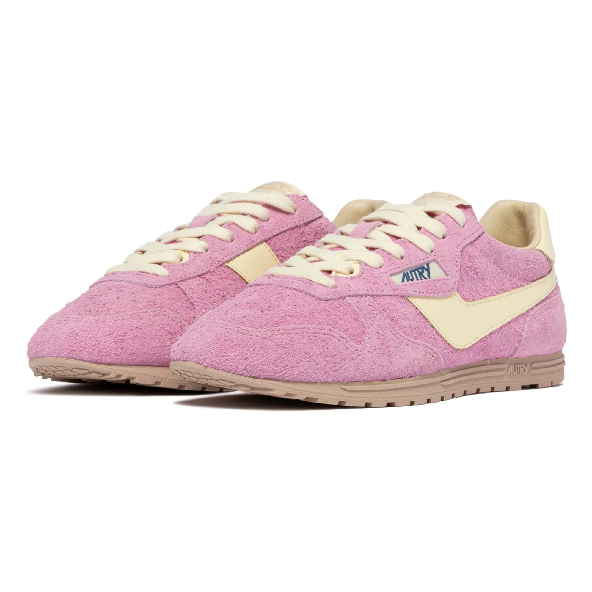 Autry - Zapatillas deportivas Windspin Low de ante y piel bicolor | Rosa