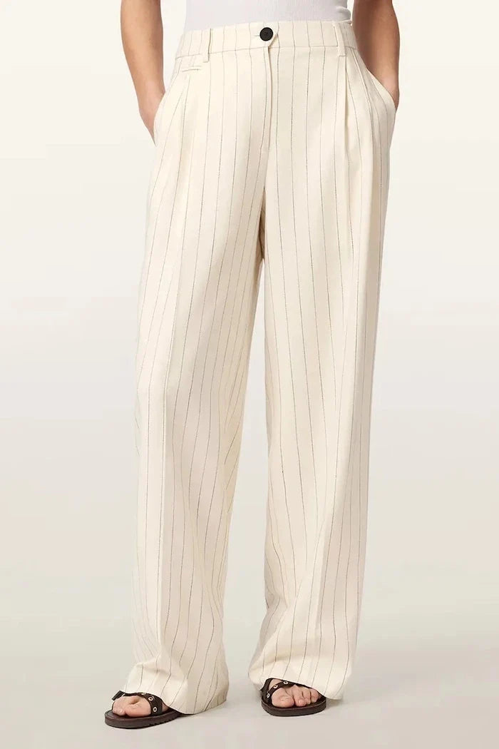 AllSaints pantalón de mujer viscosa pierna ancha OLGA