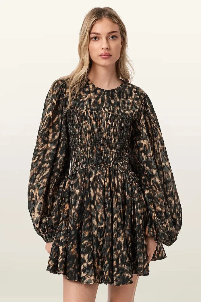 AllSaints Vestido ancho de algodón CHIA