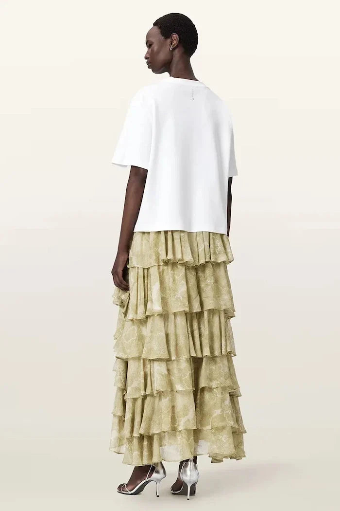 AllSaints Falda asimétrica de viscosa CAVARLY