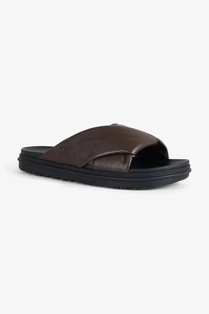 Chanclas planas de cuero Emu Australia Selene para mujer
