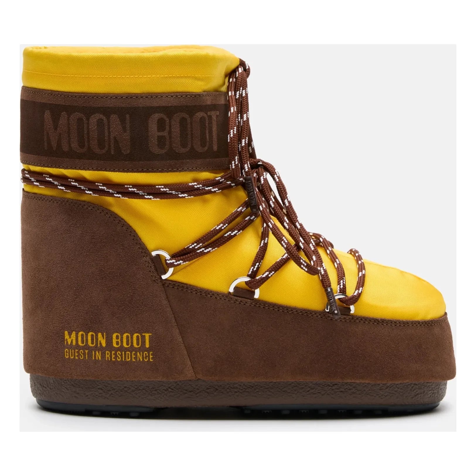 Moon Boot - Botas bajas de nailon MB x Guest in Residence Icon | Amarillas