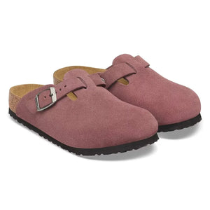 BIRKENSTOCK - Boston Süet Terlikler | Tuğla kırmızısı