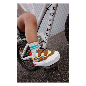 Hello Hossy - Zapatillas deportivas con detalle de arañazos San Francisco | Marrón