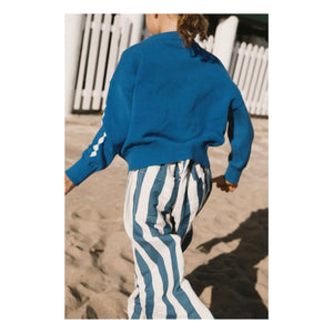 Tinycottons - Pantalones de rayas azules | Azul