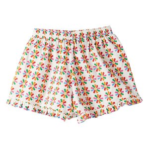 Fabula - Pantalón Corto Volante Moulin à Vent | Blanco