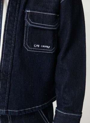 Copenhagen Colors - Organik Pamuk Denim Gömlek | Koyu Mavi