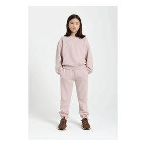 Smallable Kid - Jogger de algodón orgánico Kiwi | Rosa pálido